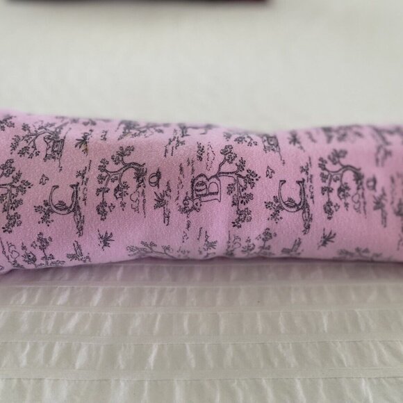 Starting Out Pink White ABC Toile Baby Girl Blanket Lovey Cotton 24"X30" Vintage - Picture 9 of 16